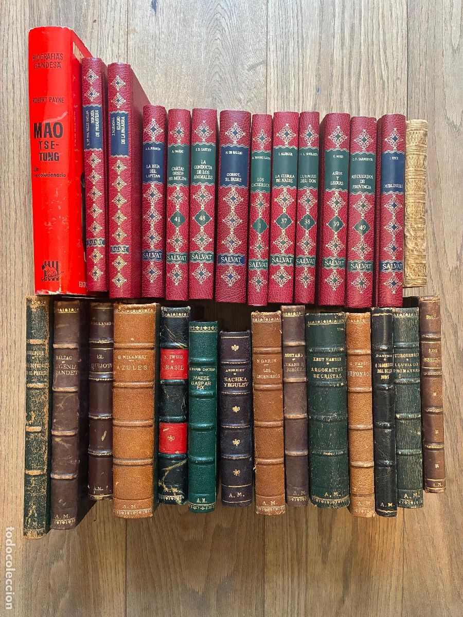 Libros de segunda mano: Excelente lote de 28 libros antiguos, narrativa cl&aacute;sica, leer t&iacute;tulos