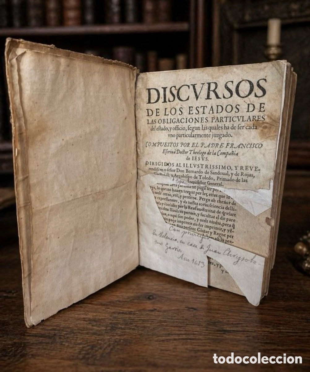 Libros de segunda mano: Libro antiguo 1613 Francisco Escriv&aacute; Valencia