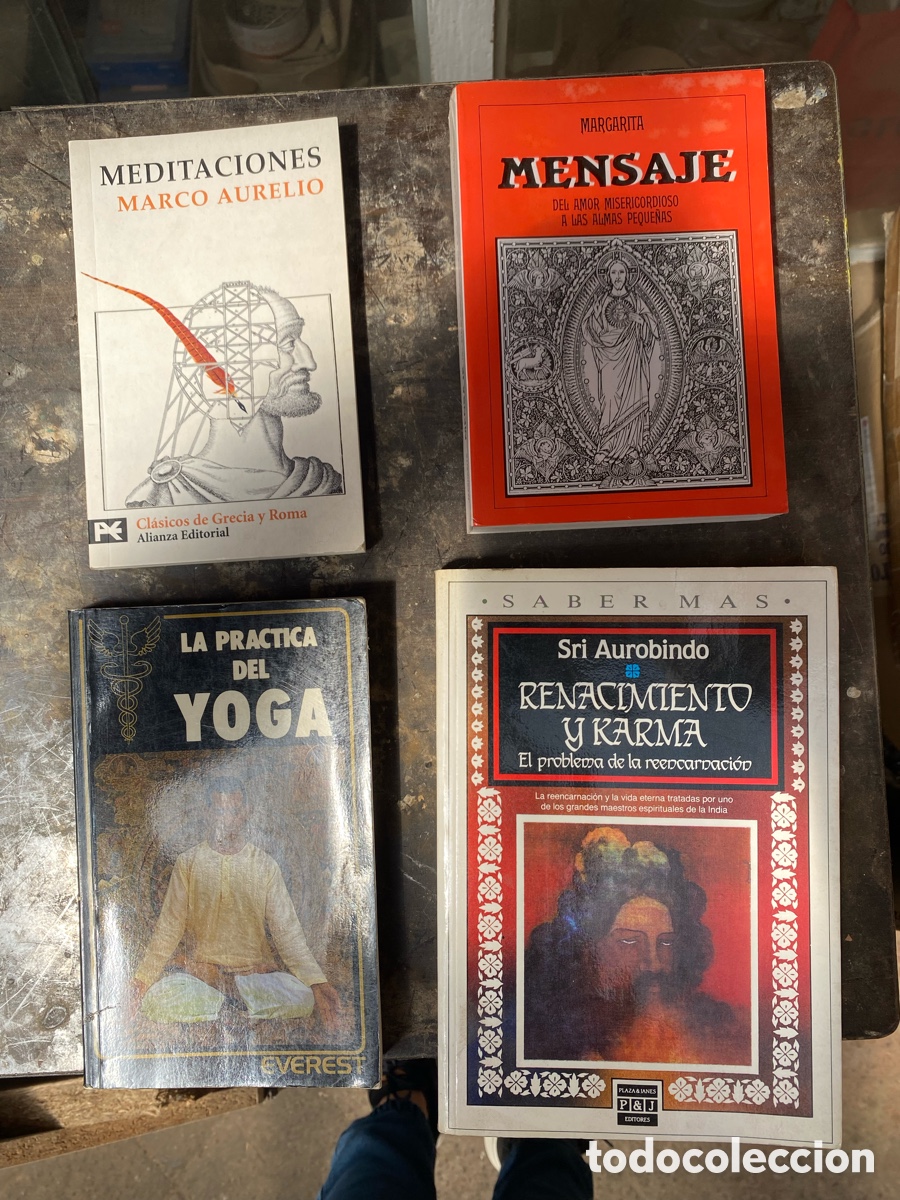 Libros de segunda mano: Lote 4 Libros Espiritualidad y Filosof&iacute;a: Marco Aurelio, Sri Aurobindo y m&aacute;s