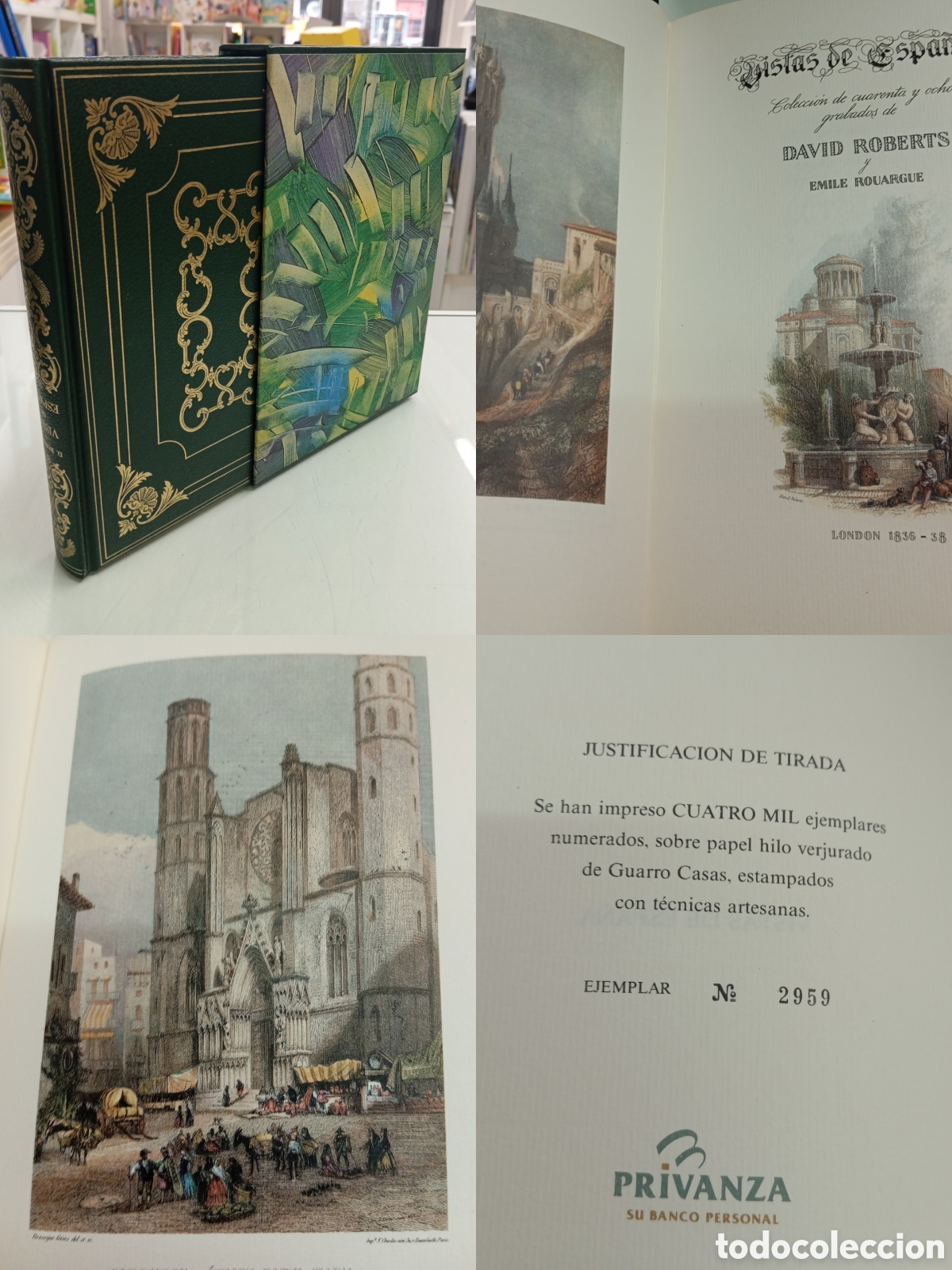 Libros de segunda mano: VISTAS DE ESPA&Ntilde;A Colecci&oacute;n de 48 grabados Edicion Facsimil London 1836 ROBERTS, David BBVA PRIVANZA