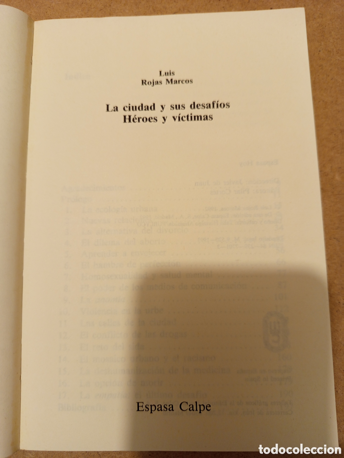 Libros de segunda mano: LA CIUDAS Y SUS DESAFIOS (LUIS ROJAS MARCOS) - Foto 3