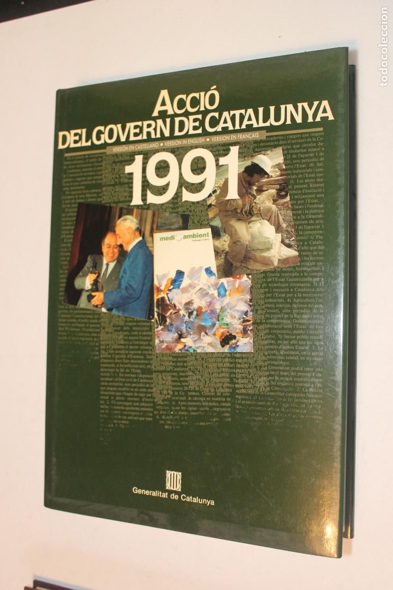 Libros de segunda mano: Acci&oacute; del Govern de Catalunya 1991 - Generalitat de Catalunya - Edici&oacute;n de Lujo (Tapa dura y Tela)