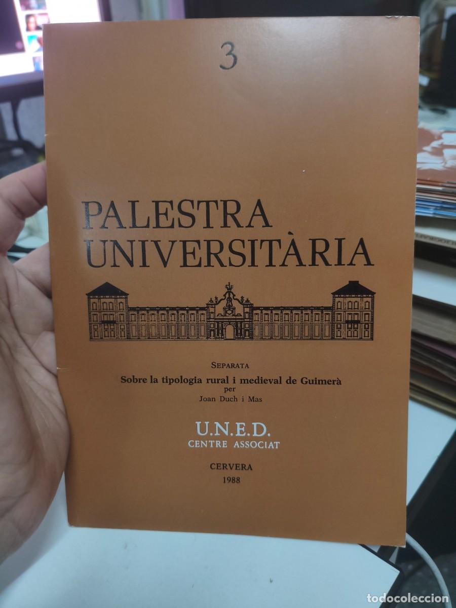 Libros de segunda mano: Palestra universitaria 3. Sobre la tipologia rural i medieval de Guimer&agrave;. Joan Duch. Dedicat&ograve;ria.