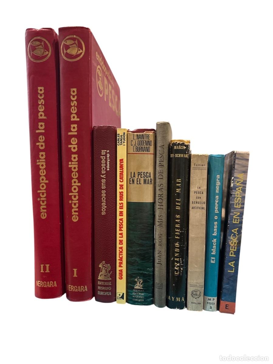 Libros de segunda mano: LOTE DE LIBROS DE PESCA. 9 t&iacute;tulos