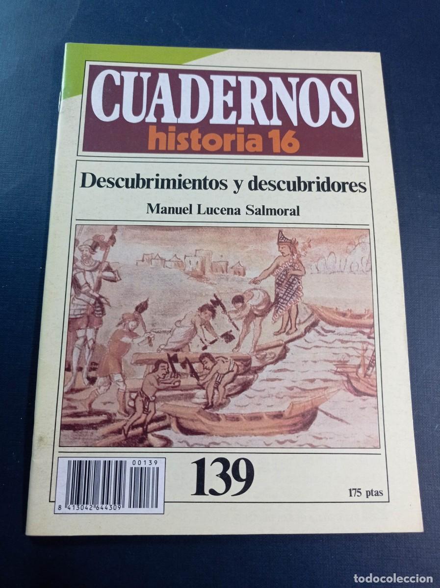 Libros de segunda mano: DESCUBRIMIENTOS Y DESCUBRIDORES. MANUEL LUCENA SALMORAL. Cuadernos de Historia 16, n&ordm; 139. PIZARRO +