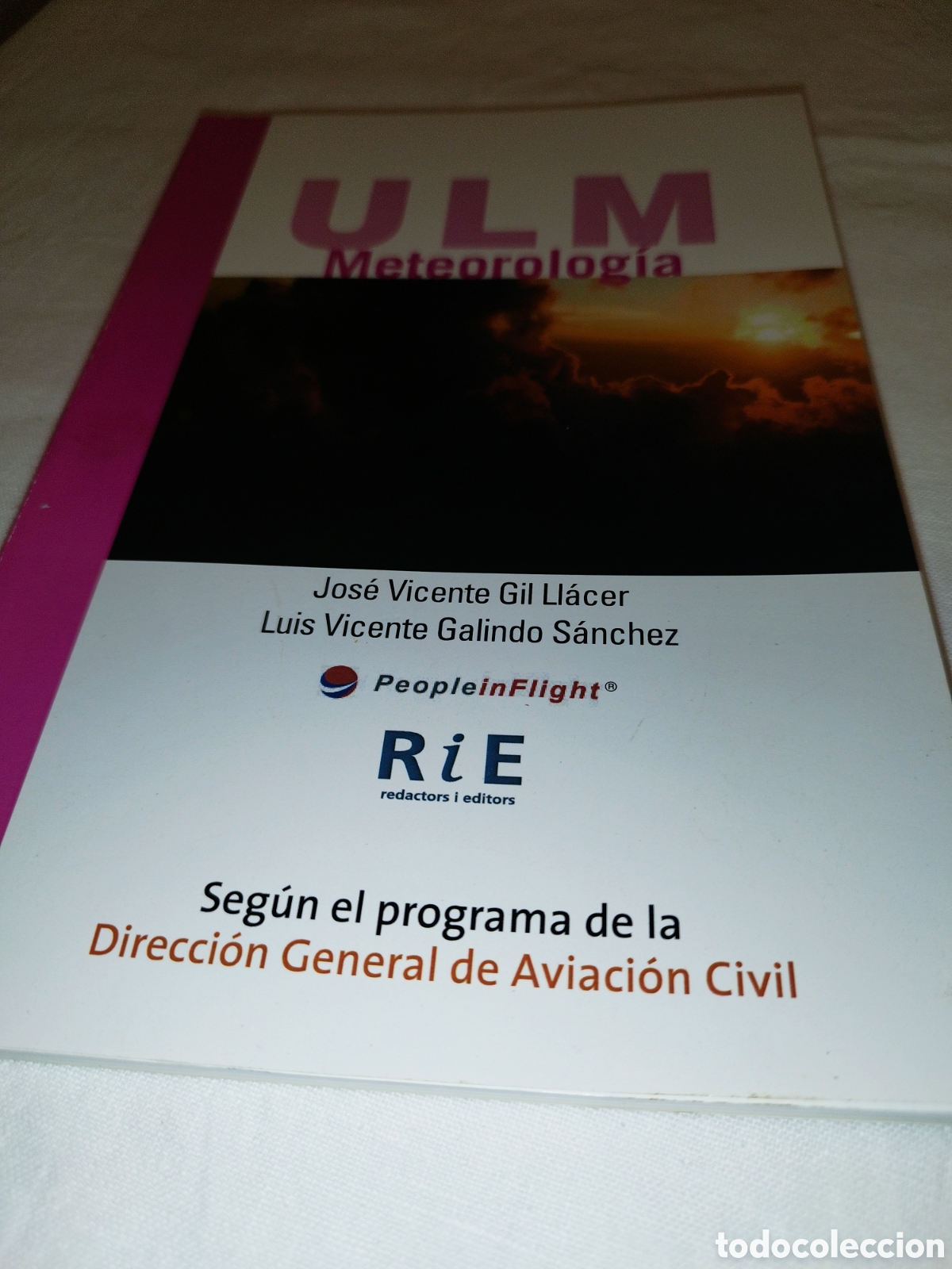 Libros de segunda mano: ULM METEOROLOGIA.- GIL LL&Aacute;CER / GALINDO SANCHEZ. ED. PEOPLEIN FLIGHT / RIE, 2007 1&ordf;. ED. ILUSTRADO
