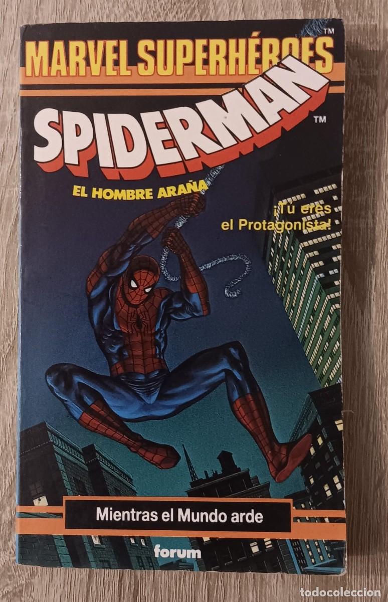 Libros de segunda mano: LIBRO JUEGOLIBRO SERIE SUPERHEROES SPIDERMAN TITULADO MIENTRAS EL MUNDO DORMIA EDICIONES B 1989