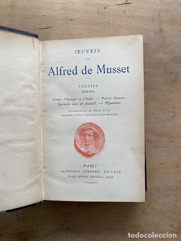 Libros de segunda mano: Oeuvres - De Musset Alfred - Foto 1