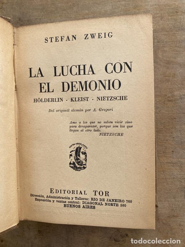 Libros de segunda mano: La lucha con el demonio - Zweig Stefan - Foto 1
