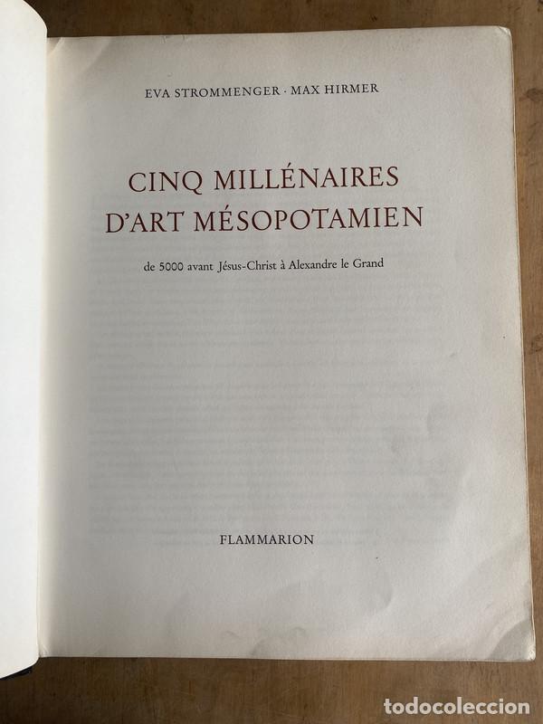 Livros em segunda m&atilde;o: Cinq millenaires d'art mesopotamien - Strommenger Eva; Hirmer Max