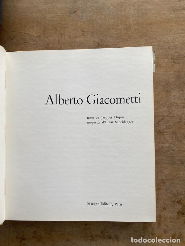 Libros de segunda mano: Alberto Giacometti - Dupin Jacques