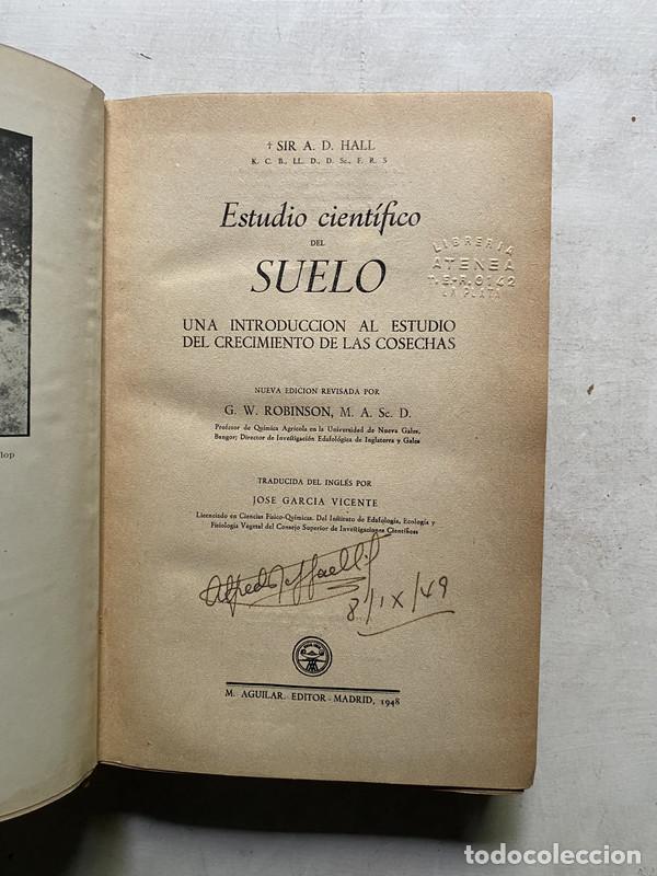 Libros de segunda mano: Estudio cientifico del Suelo - Hall A. D.