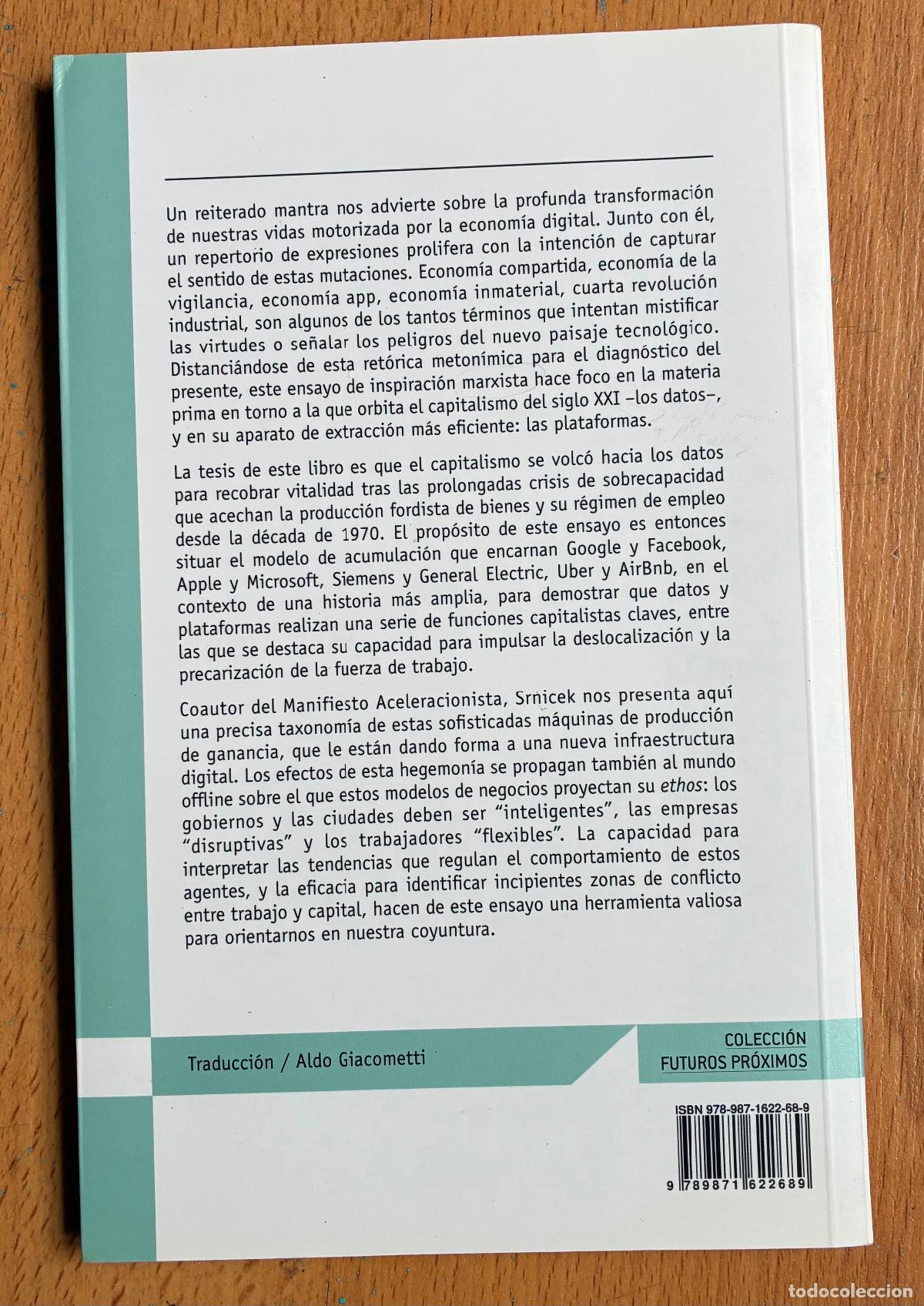 Libros de segunda mano: CAPITALISMO DE PLATAFORMAS NICK SRNICEK - Foto 2
