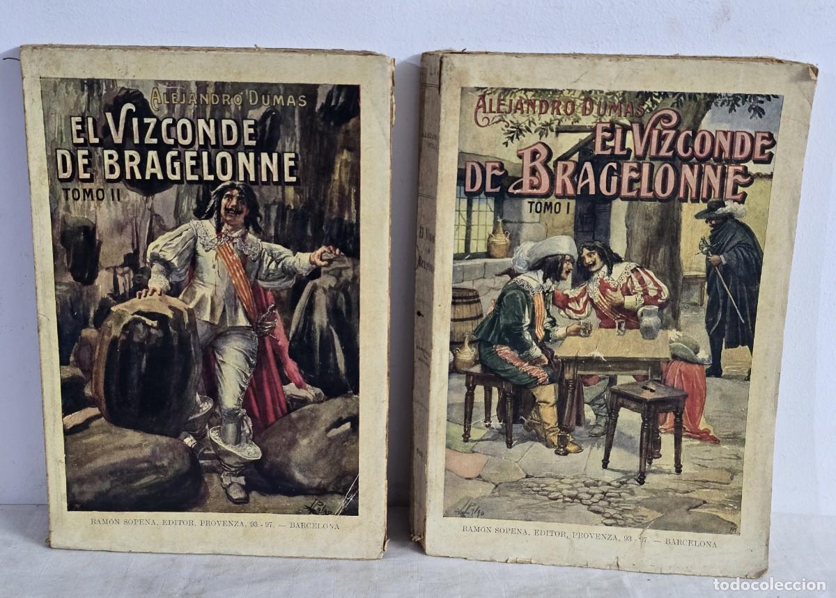 Libros de segunda mano: Tomo I y II - El Vizconde De Bragelonne - Alejandro Dumas. Editor Ram&oacute;n Sopena. 93-97. Barcelona.