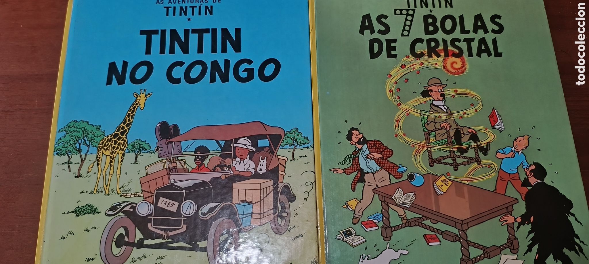 Libros de segunda mano: Comics de Tint&iacute;n en gallego primera ediciones