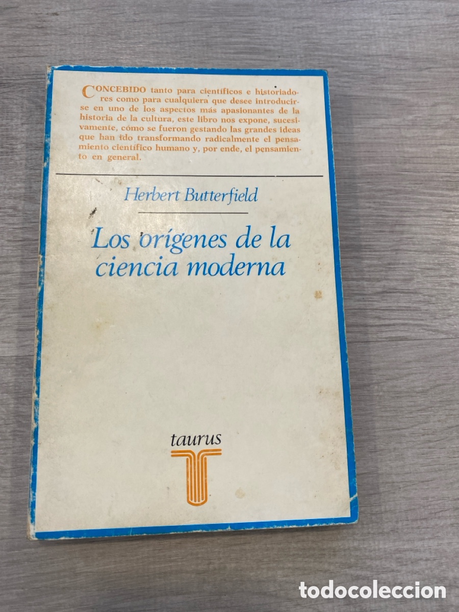 Libros de segunda mano: Los or&iacute;genes de la ciencia moderna - Herbert Butterfield