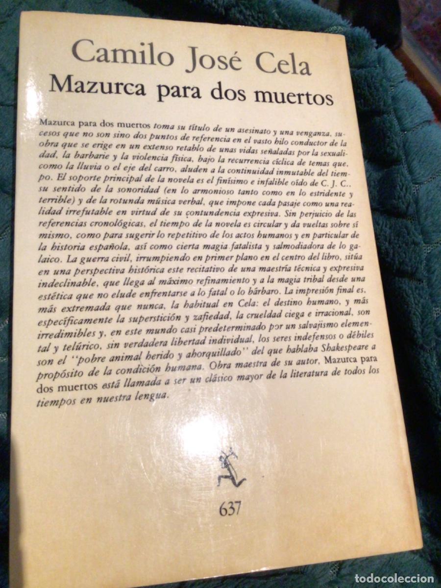 Libros de segunda mano: Mazurca para dos muertos dedicado y firmado Cela - Foto 2