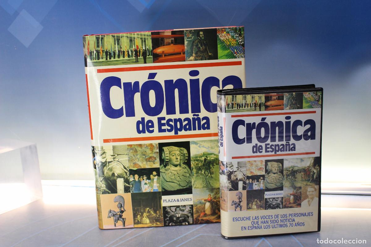 Libros de segunda mano: Cr&oacute;nica de Espa&ntilde;a. Plaza & Janes, 1988. Libro y casete.