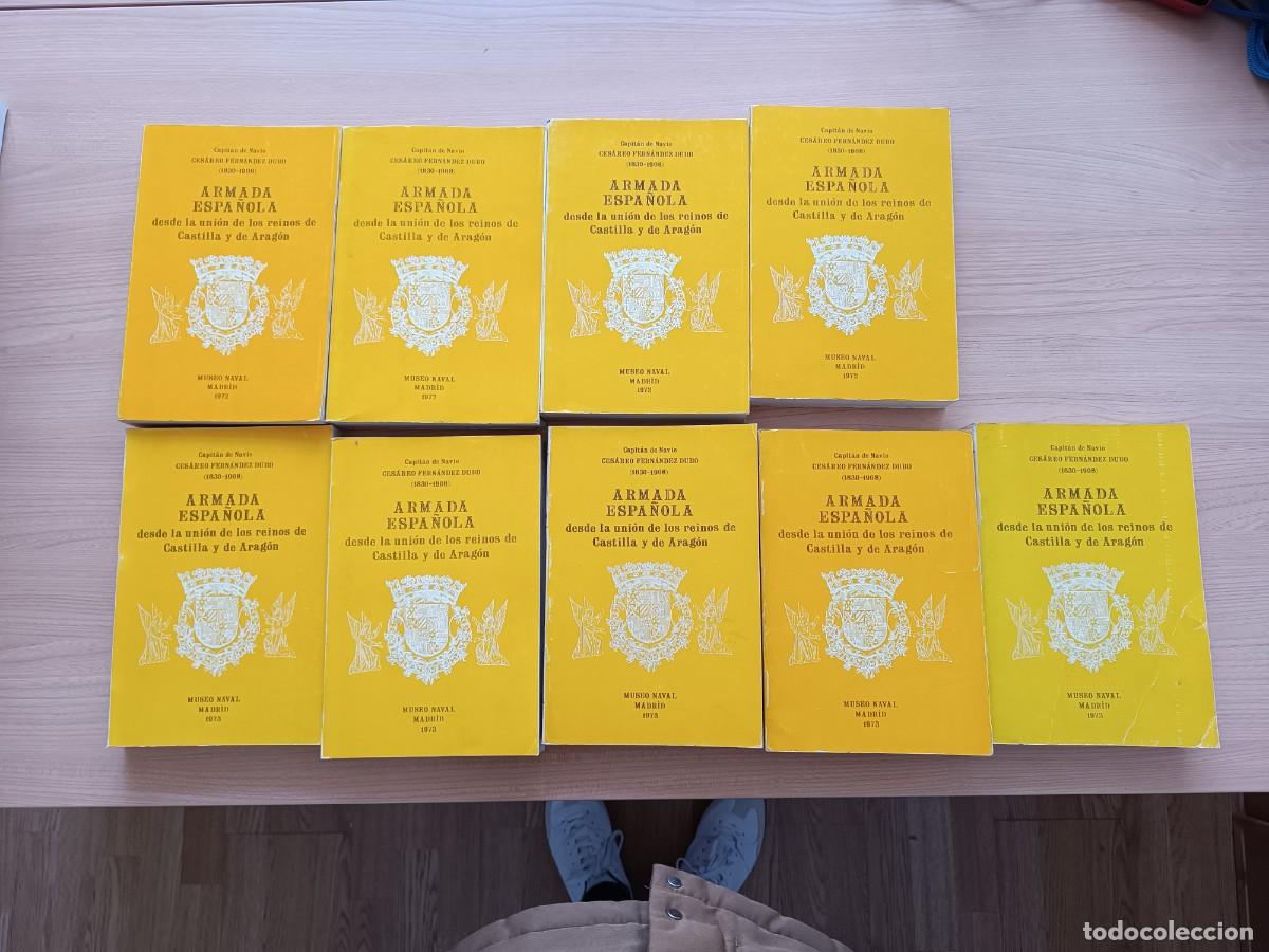 Libros de segunda mano: Historia de la Armada Espa&ntilde;ola completa en 9 tomos - Ces&aacute;reo Fern&aacute;ndez Duro