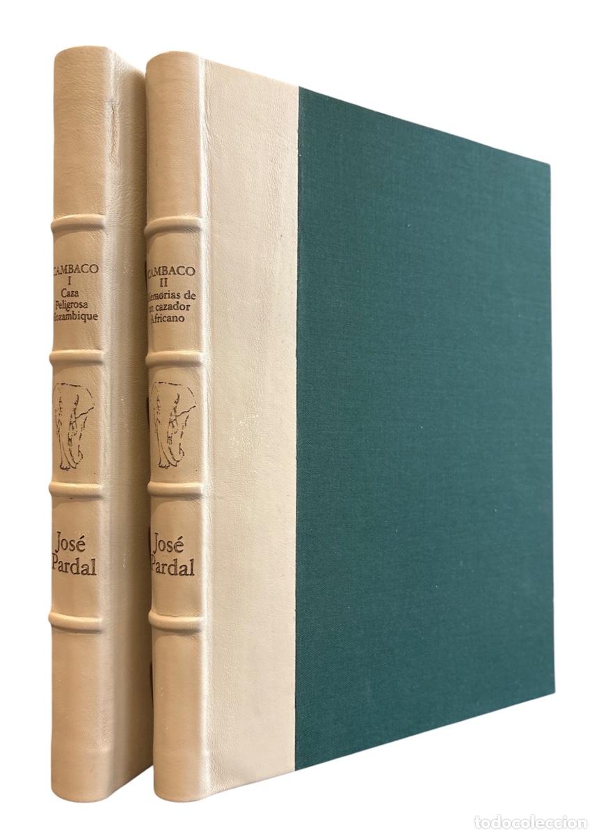 Libros de segunda mano: CAMBACO, Caza peligrosa en Mozambique. CAMBACO II. Memorias de un cazador africano. (DOS TOMOS)