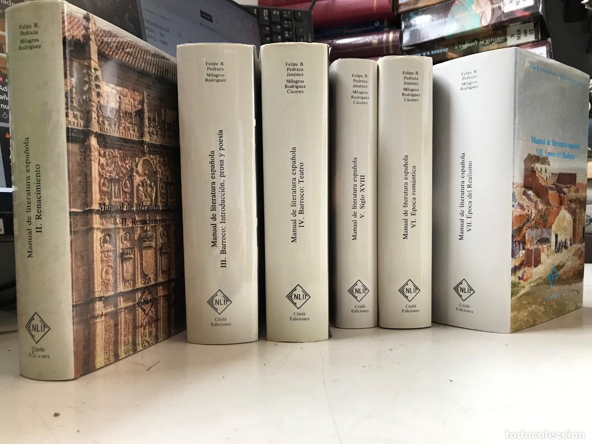 Libros de segunda mano: Manual de literatura espa&ntilde;ola tomos II al VII / Felipe Pedraza. Jim&eacute;nez Milagros Rodr&iacute;guez