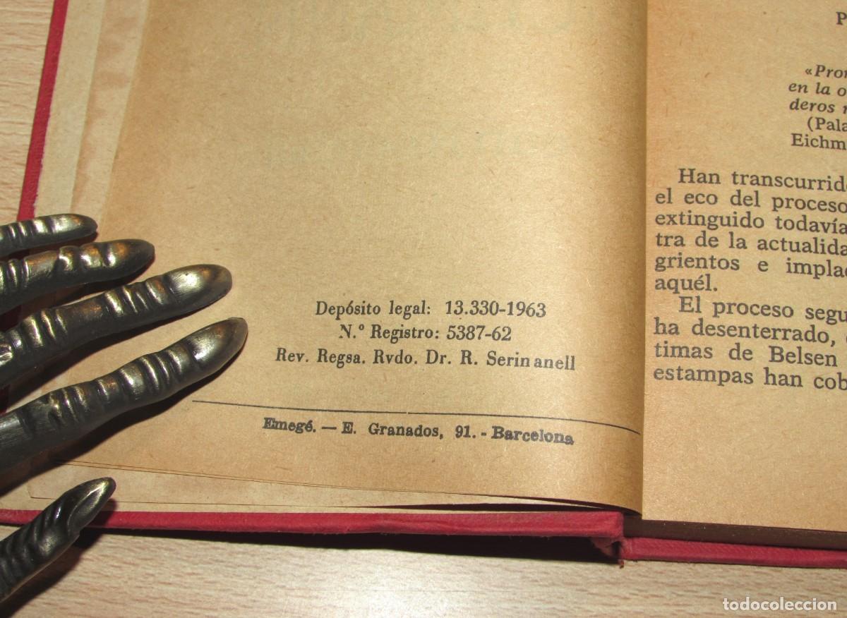 Libros de segunda mano: Vida de Eichmann Jean Posenthal Rodegar 1963 - Foto 11