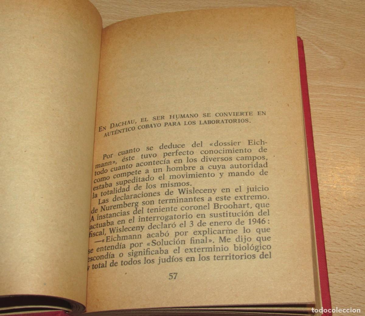 Libros de segunda mano: Vida de Eichmann Jean Posenthal Rodegar 1963 - Foto 13