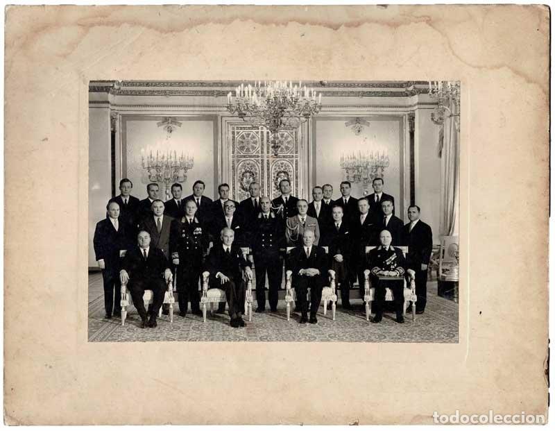 Libros de segunda mano: Antigua fotograf&iacute;a hist&oacute;rica de funcionarios de gobierno y militar