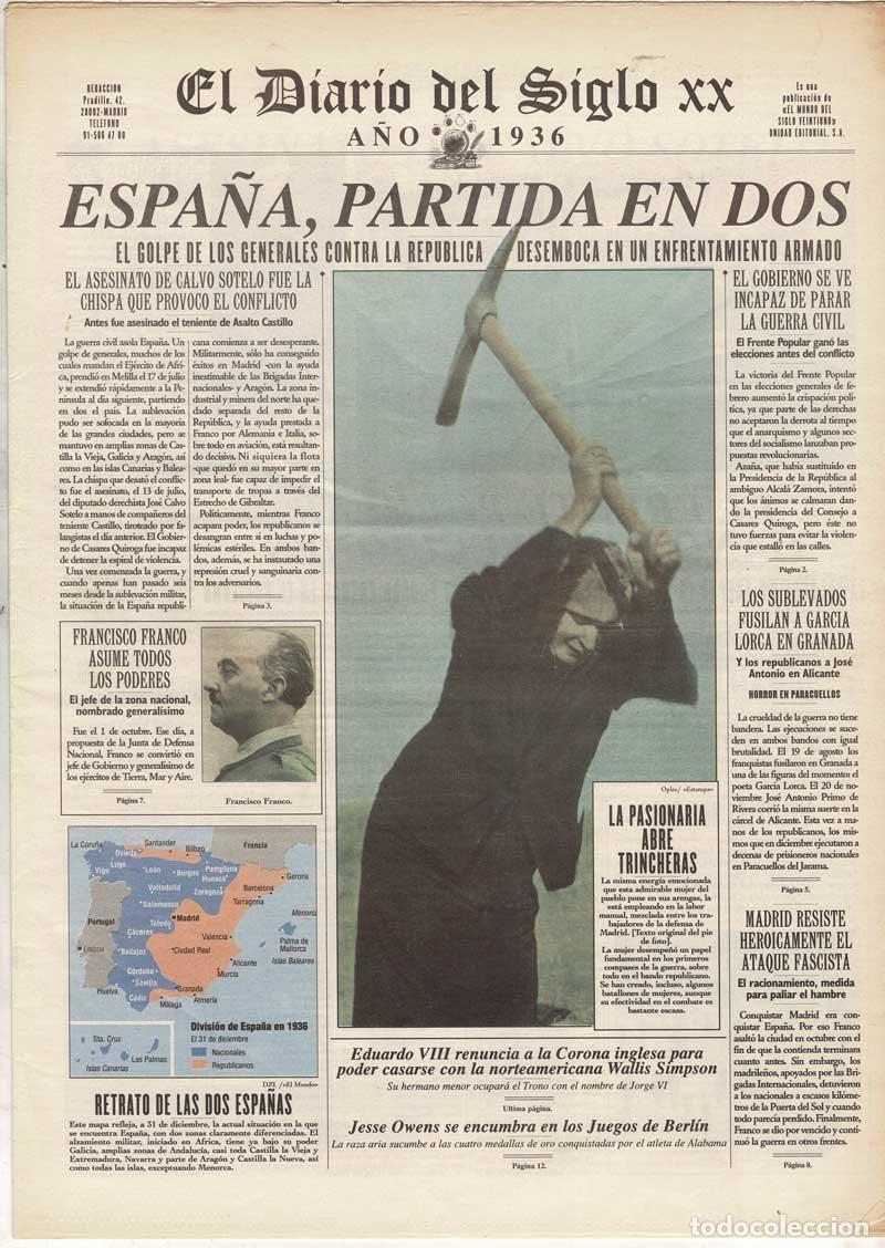 Libros de segunda mano: El Diario del Siglo XX. A&ntilde;o 1936