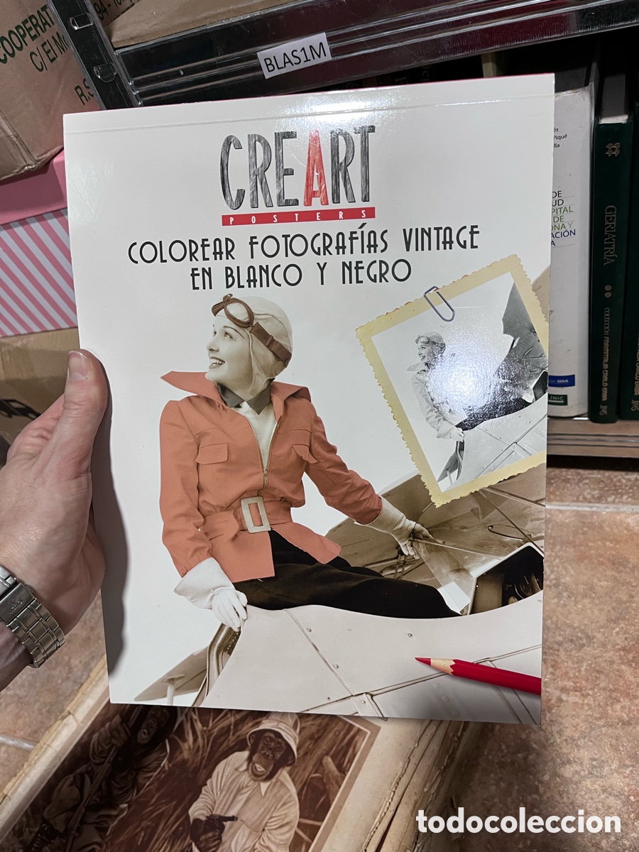Libros de segunda mano: BLAS1M CREAR P COLOREAR FOTOGRAF&Iacute;AS VINTAGE EN BLANCO Y NEGRO