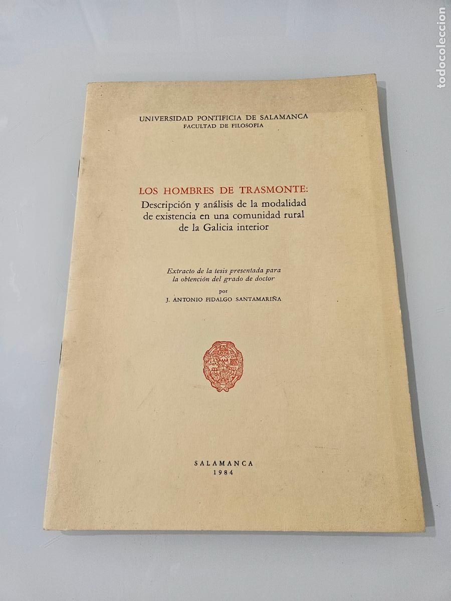 Libros de segunda mano: Los hombres de trasmonte | Fidalgo Santamari&ntilde;a | Universidad Pontificia de Salamanca 1984