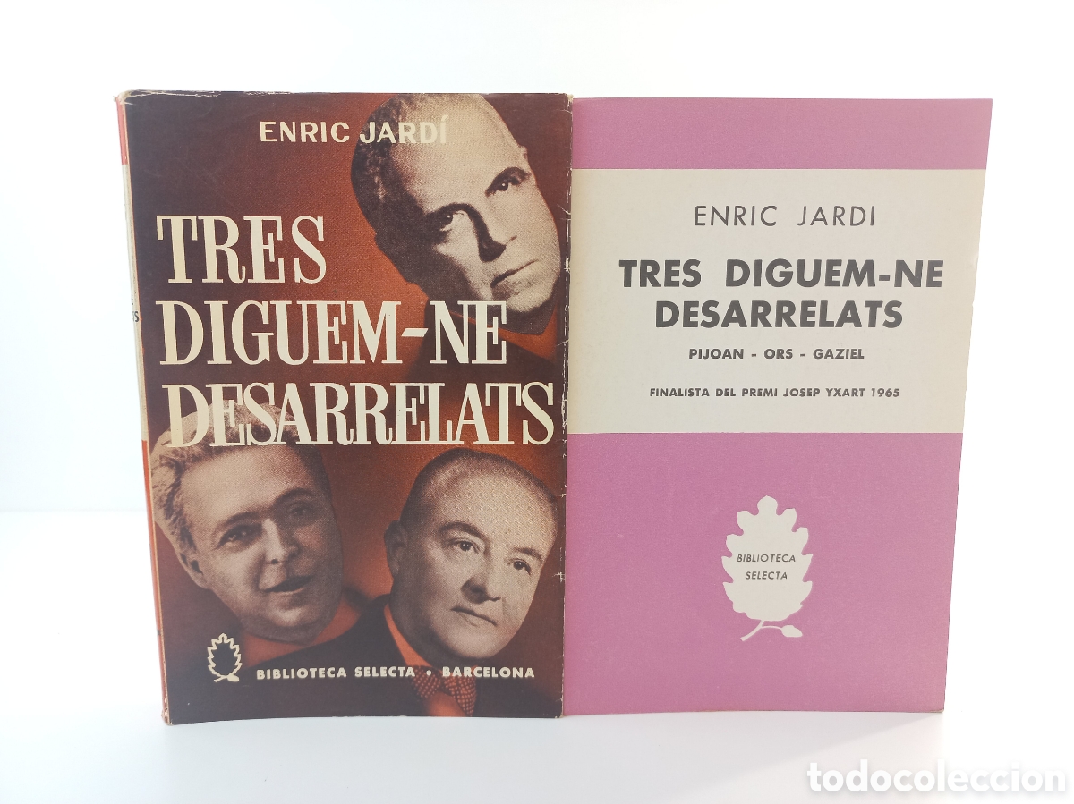 Libros de segunda mano: Tres diguem-ne dessarrelats. Enric Jardi. Selecta, primera edici&oacute;n, 1966. Catal&aacute;n.