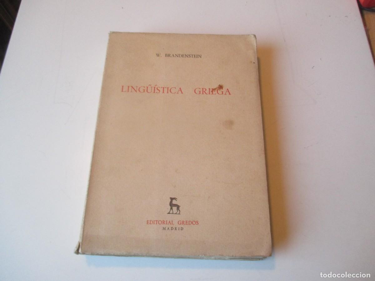 Libros de segunda mano: W. Brandenstein Ling&uuml;&iacute;stica griega W39836