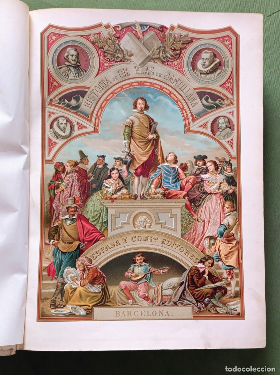 Libros de segunda mano: GIL BLAS DE SANTILLANA - Mr. LESAGE - TRAD. PADRE ISLA - CONSERVA TODAS LAS L&Aacute;MINAS - FIN XIX - D20