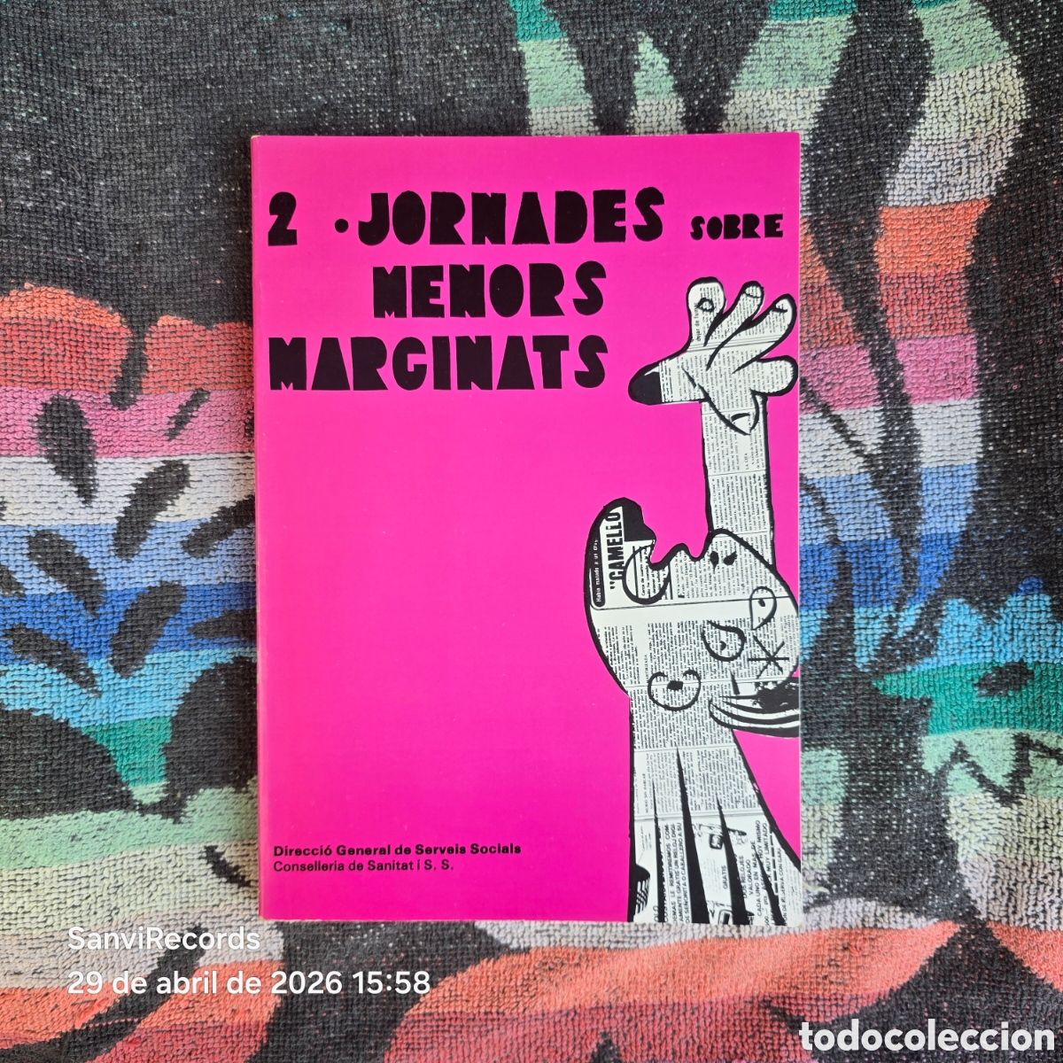 Libros de segunda mano: 2 JORNADES SOBRE MENORS MARGINATS (CONSELLERIA DE SANITAT)