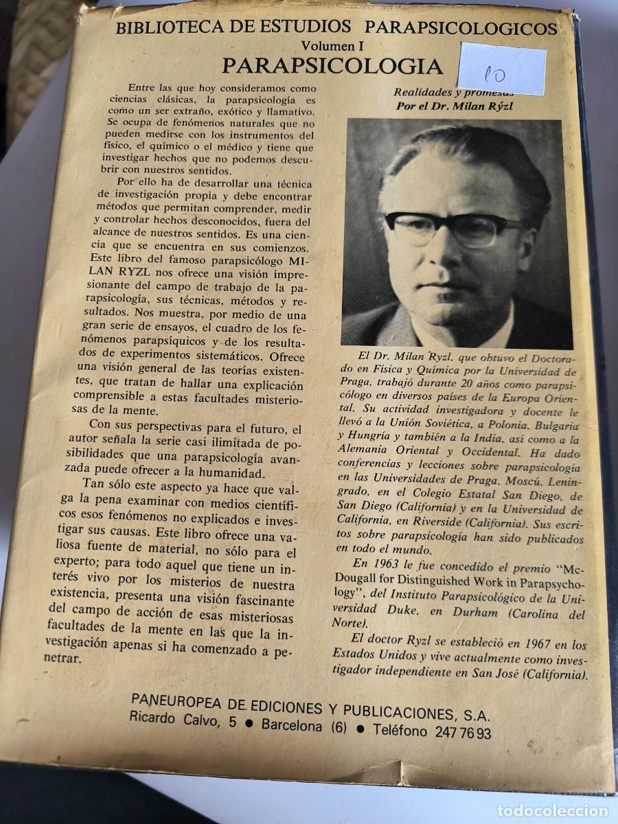 Libros de segunda mano: PARAPSICOLOGIA DR. MILAN RYZL - Foto 2