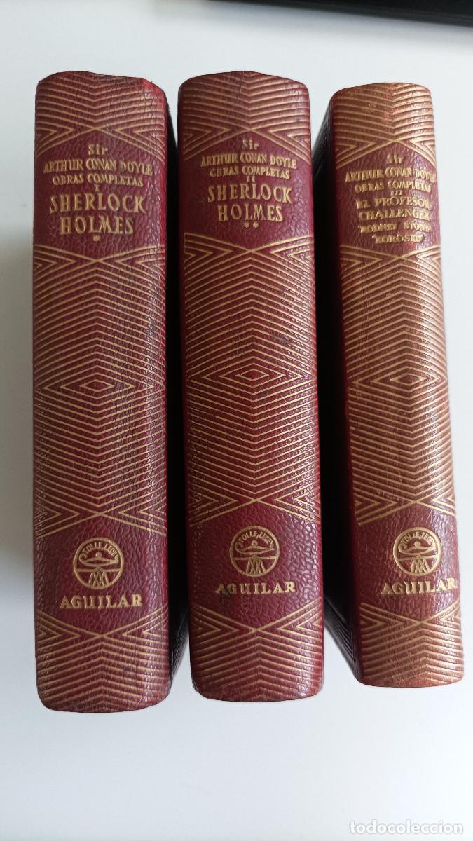 Libros de segunda mano: Joya n090-092, Obras Completas de Conan Doyle, 3 primeros tomos, Aguilar