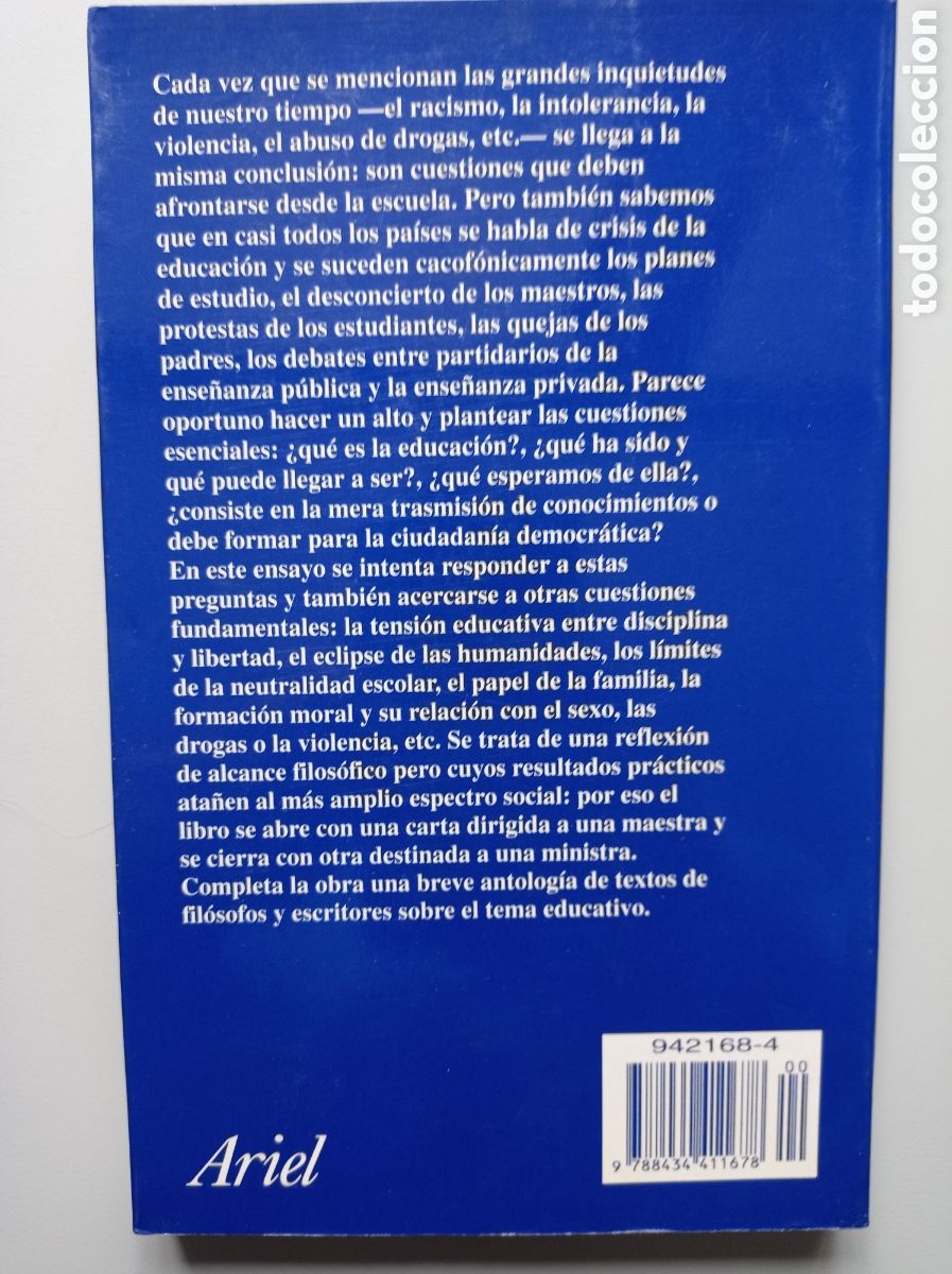 Libros de segunda mano: FERNANDO SAVATER. EL VALOR DE EDUCAR. - Foto 6