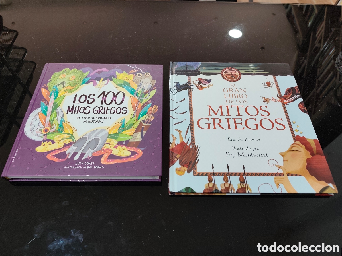 Libros de segunda mano: Lote: Los 100 mitos griegos y El gran libro de los mitos griegos