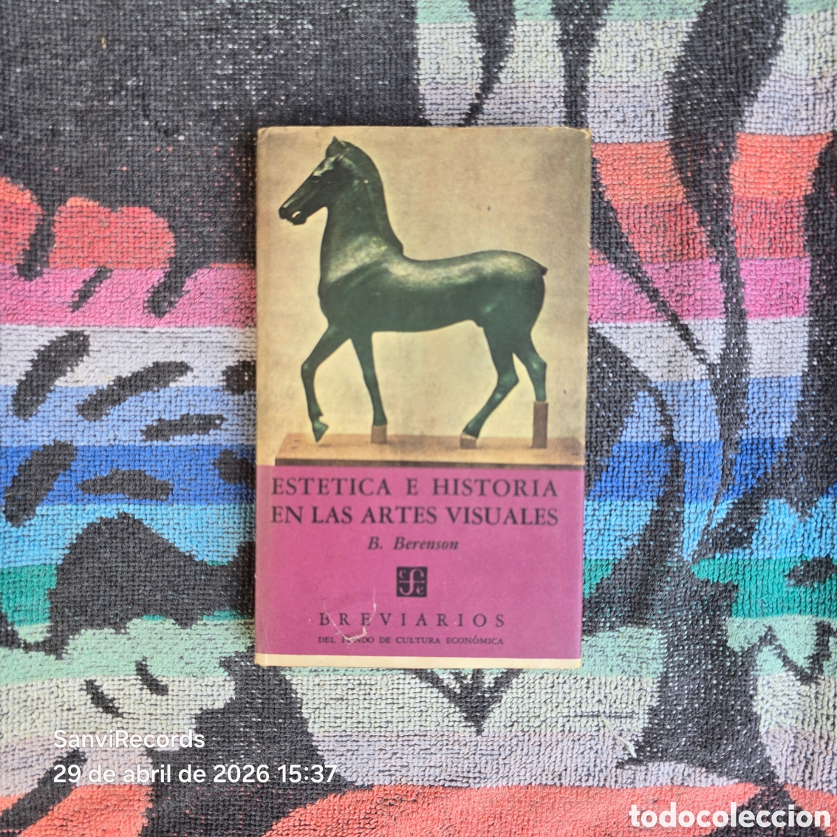 Libros de segunda mano: EST&Eacute;TICA E HISTORIA EN LAS ARTES VISUALES (B. BERENSON) (BREVIARIOS DEL FONDO DE CULTURA ECON&Oacute;MICA)