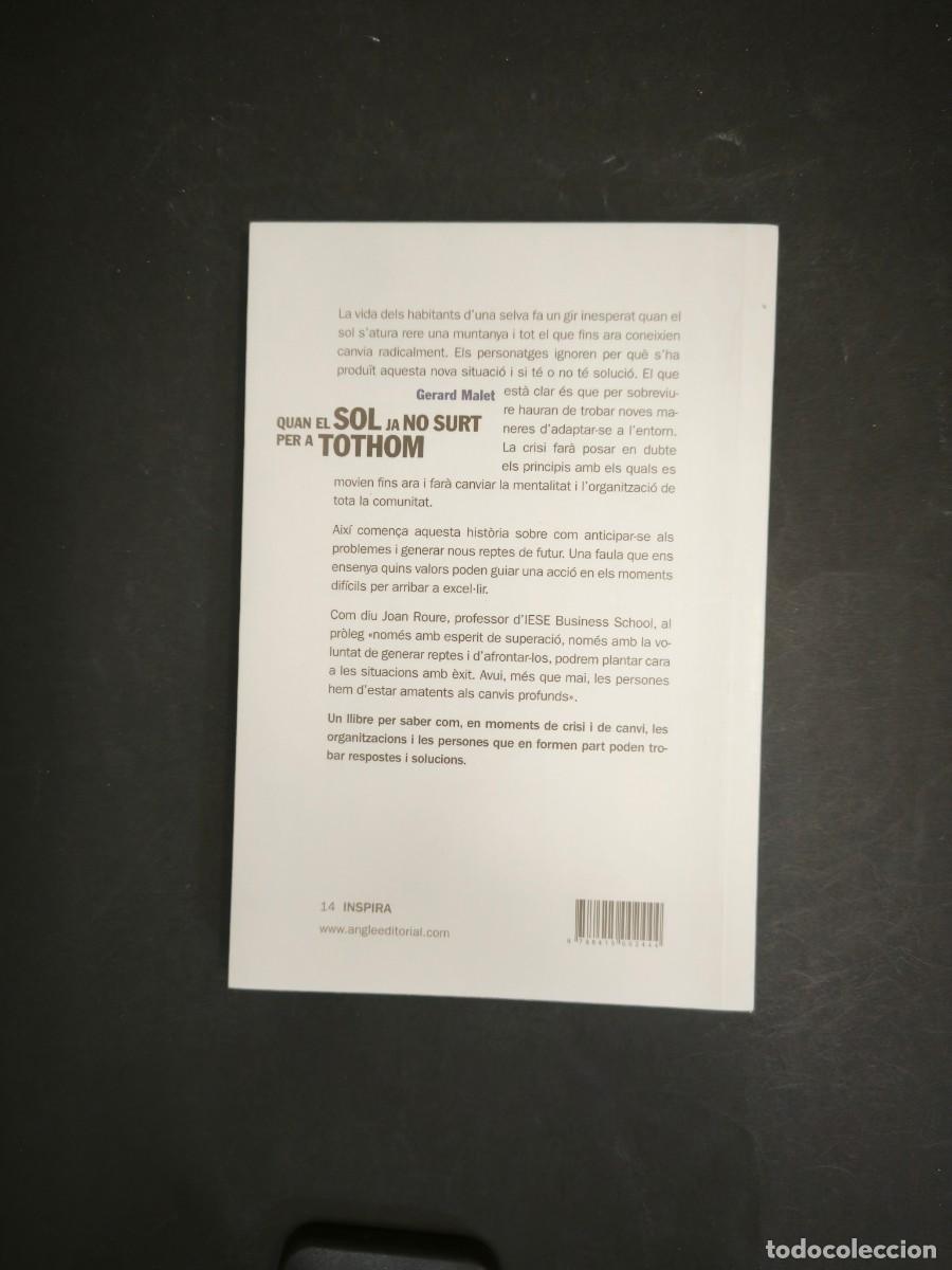 Libros de segunda mano: Quan el sol ja no surt per a tothom - Gerard Malet - Foto 2