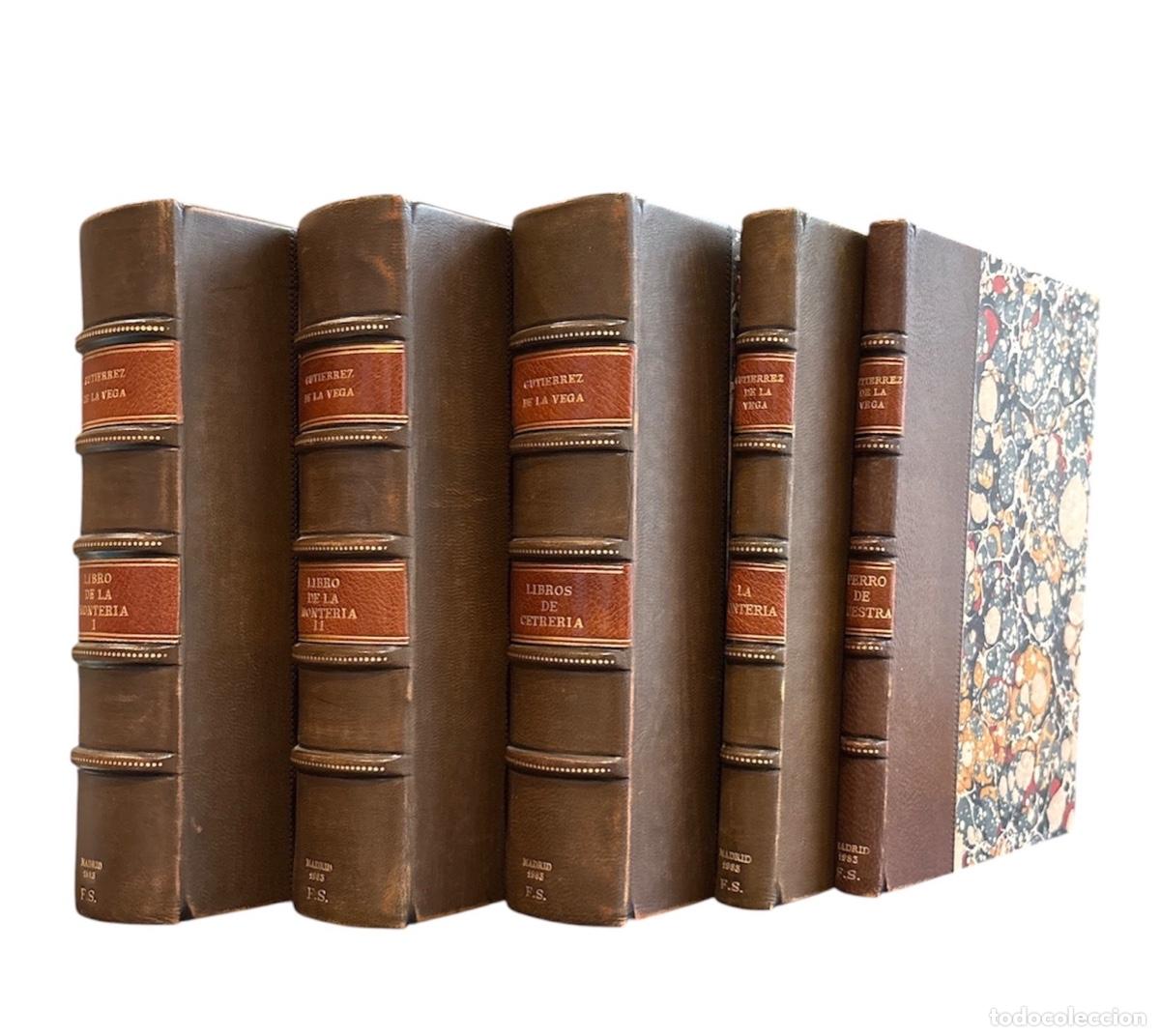 Libros de segunda mano: BIBLIOTECA VENATORIA DE GUTIERREZ DE LA VEGA (CINCO TOMOS)