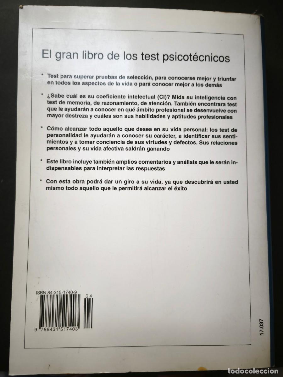 Libros de segunda mano: El gran libro de los test psicot&eacute;cnicos - Foto 2