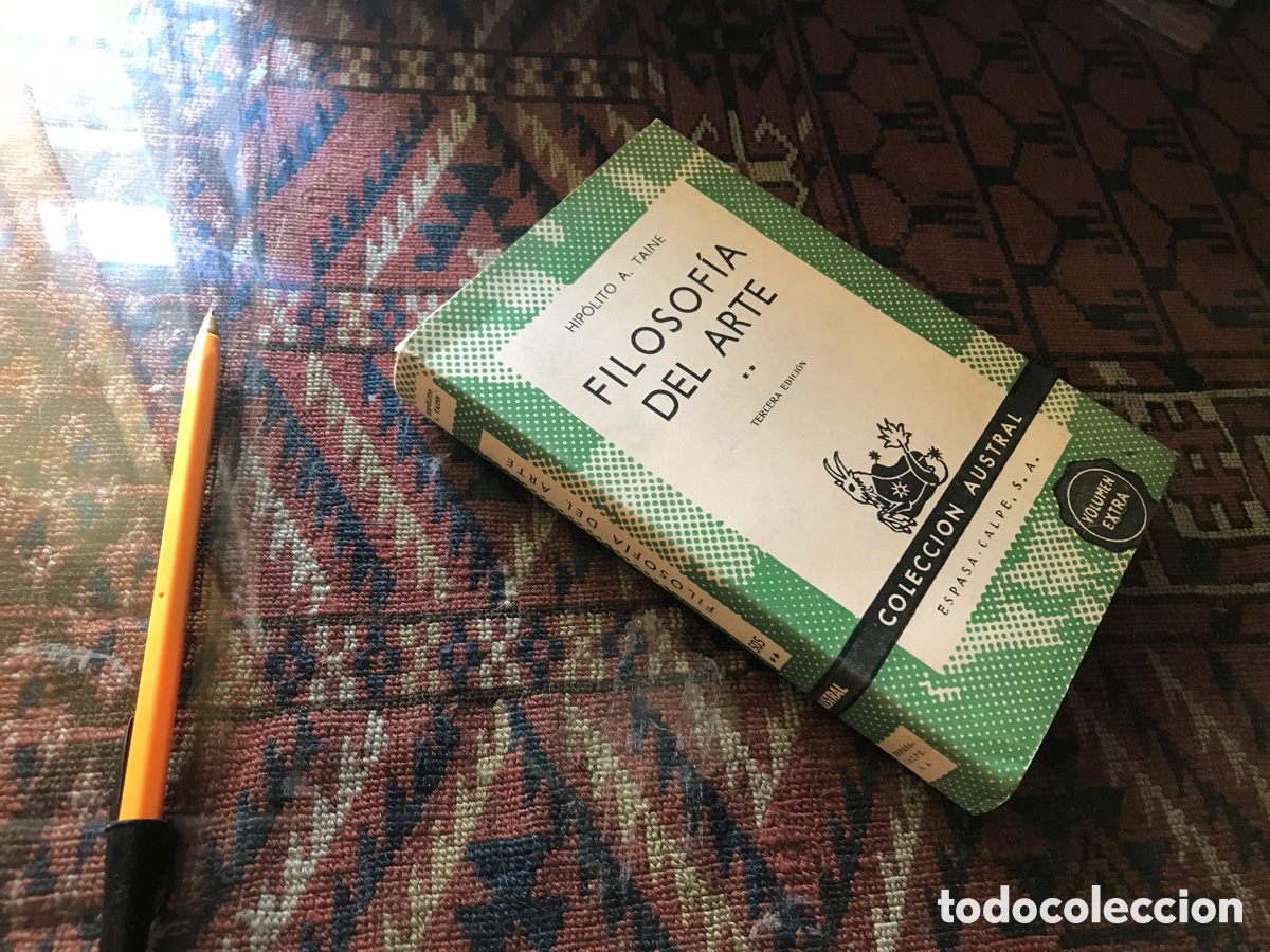 Libros de segunda mano: Filosof&iacute;a del arte. Hip&oacute;lito A. Taine. Austral n&ordm; 505