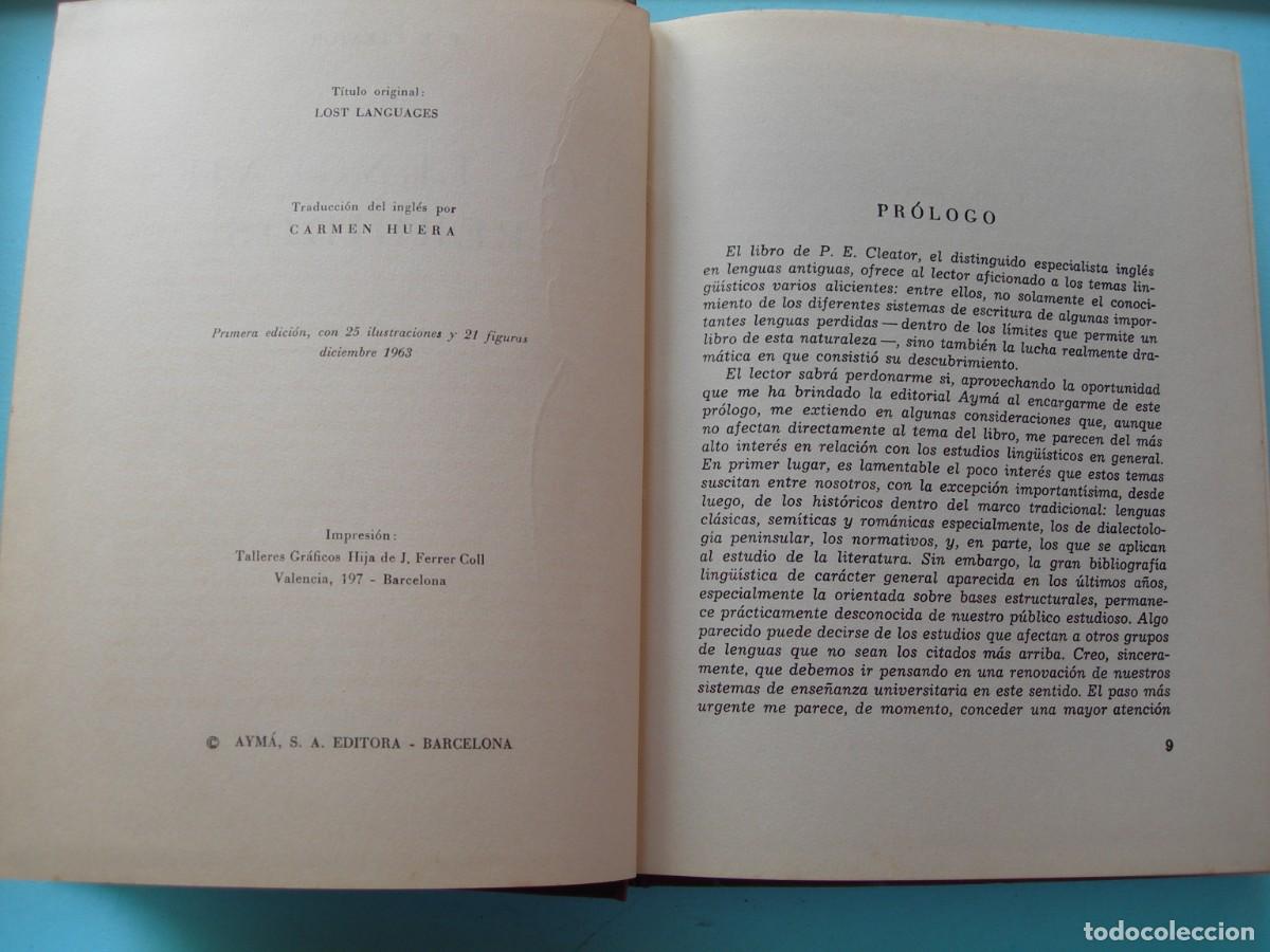 Libros de segunda mano: LOS LENGUAJES PERDIDOS P. E. CLEATOR / - Foto 3