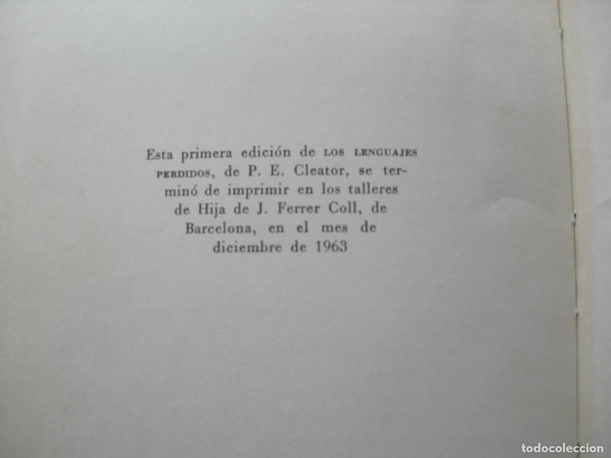 Libros de segunda mano: LOS LENGUAJES PERDIDOS P. E. CLEATOR / - Foto 9