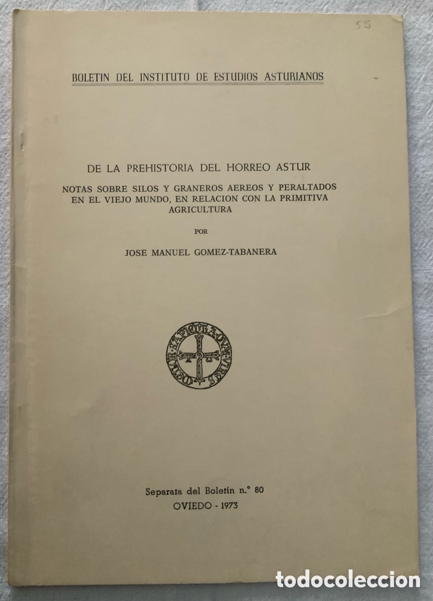 Libros de segunda mano: De la prehistoria del h&oacute;rreo astur. G&oacute;mez-Tabanera. 1973