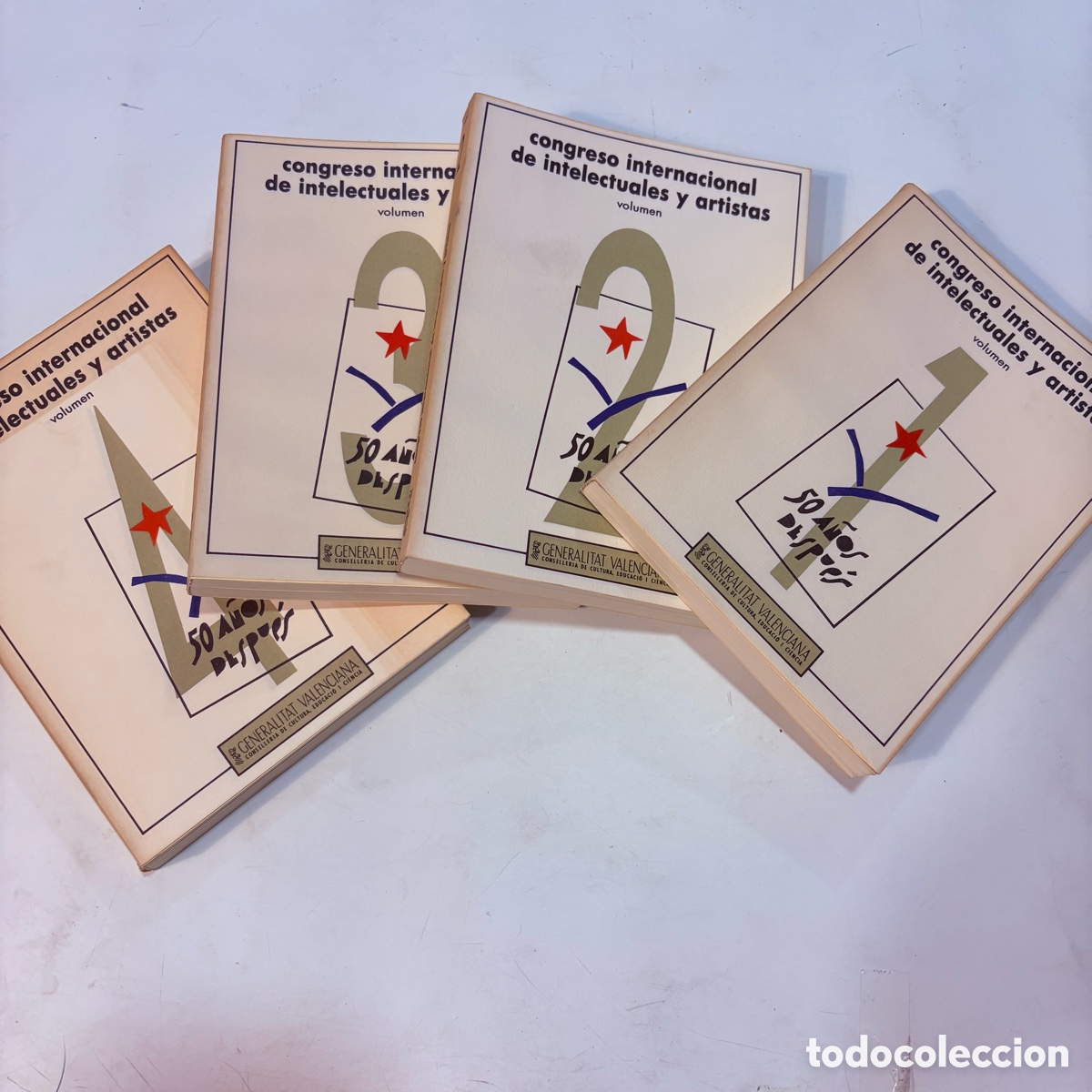 Libros de segunda mano: lote congreso internacional de intelecturales y artistas 1987 valencia volumen 1-2-3-4