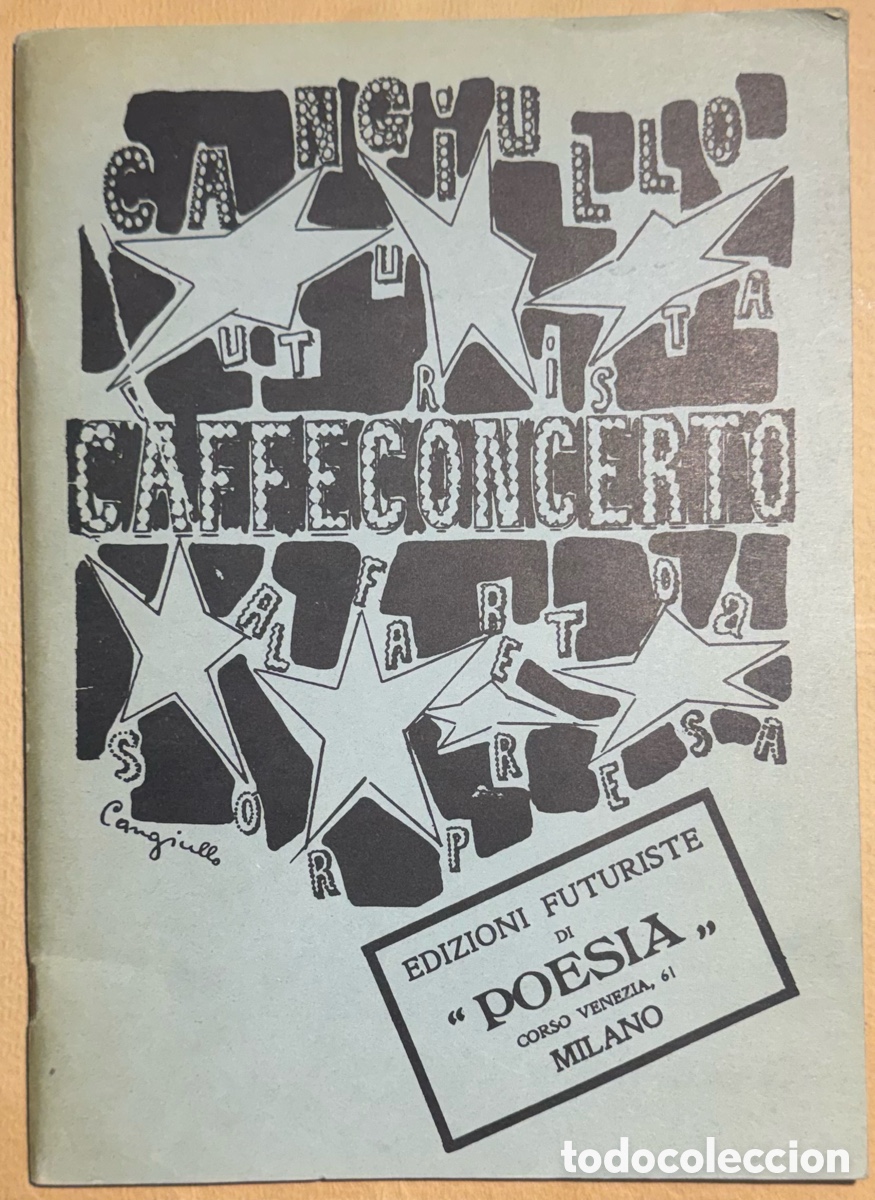 Libros de segunda mano: Francesco Cangiullo. Caffeconcerto: Alfabeto a sorpresa/ Caff&egrave; Concerto (facs&iacute;mil)