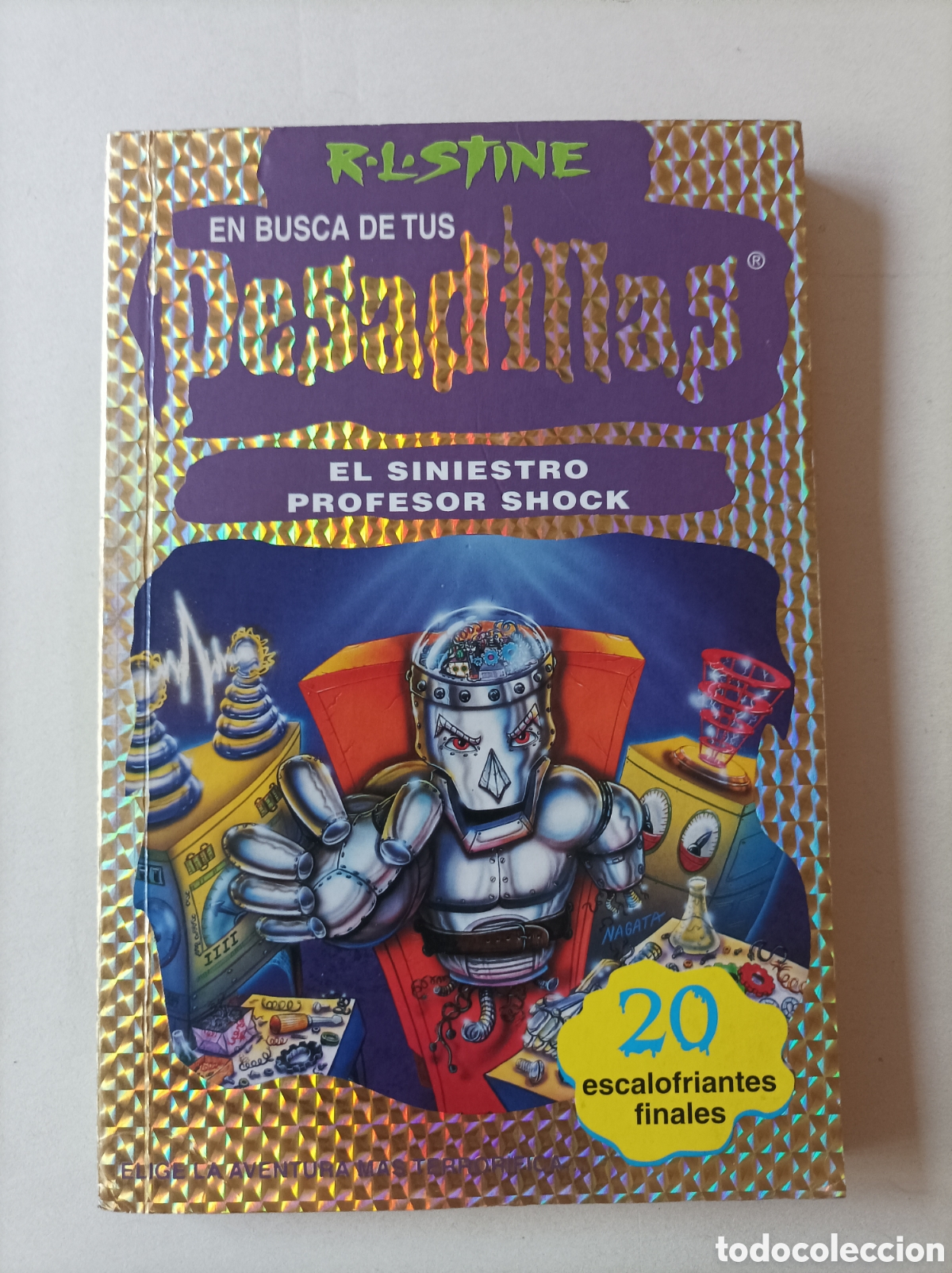Libros de segunda mano: R L Stine. En busca de tus Pesadillas 14. El siniestro profesor Shock. Elige la aventura m&aacute;s